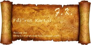 Fürst Kartal névjegykártya